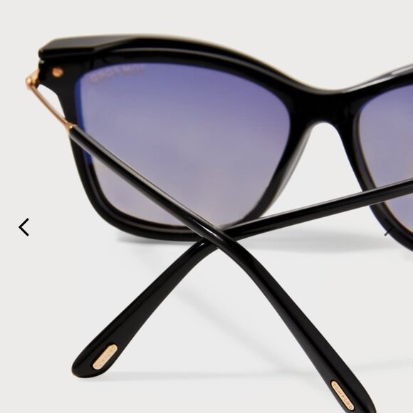 SOLD! TOM FORD TF5824 - Black Eyeglasses with Magnetic Clip-on Sunglasses - Picture 5 of 16